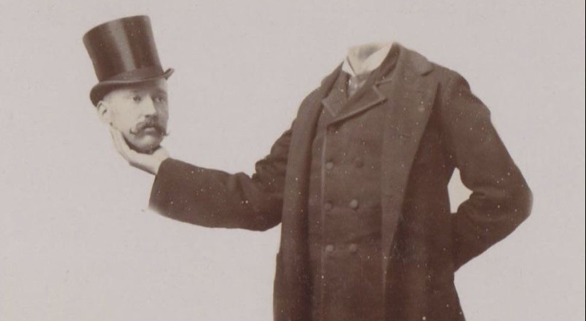 Headless photoshop of the beginning of the last century Headless photoshop of the beginning of the last century