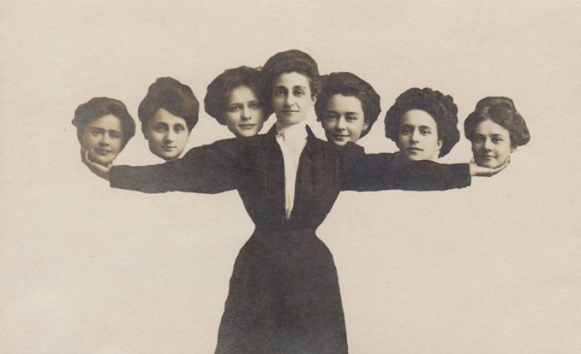 Headless photoshop of the beginning of the last century Headless photoshop of the beginning of the last century