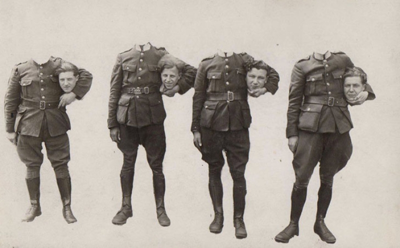 Headless photoshop of the beginning of the last century Headless photoshop of the beginning of the last century