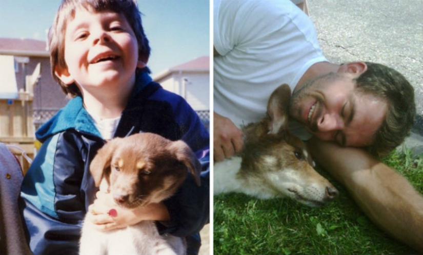 Heart breaks: the first and last photos of the owners with their pets Heart breaks: the first and last photos of the owners with their pets