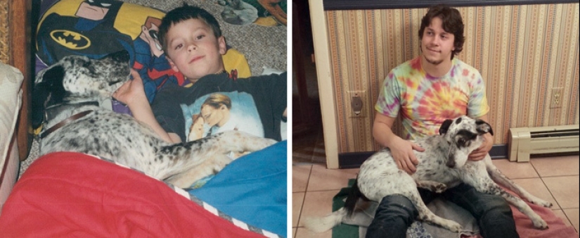 Heart breaks: the first and last photos of the owners with their pets Heart breaks: the first and last photos of the owners with their pets