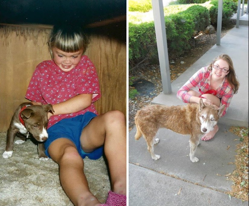 Heart breaks: the first and last photos of the owners with their pets Heart breaks: the first and last photos of the owners with their pets