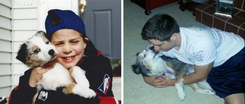 Heart breaks: the first and last photos of the owners with their pets Heart breaks: the first and last photos of the owners with their pets