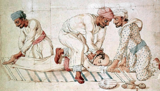 Hijos de la muerte, sirvientes de Kali: la secta secreta de los estranguladores tiradores