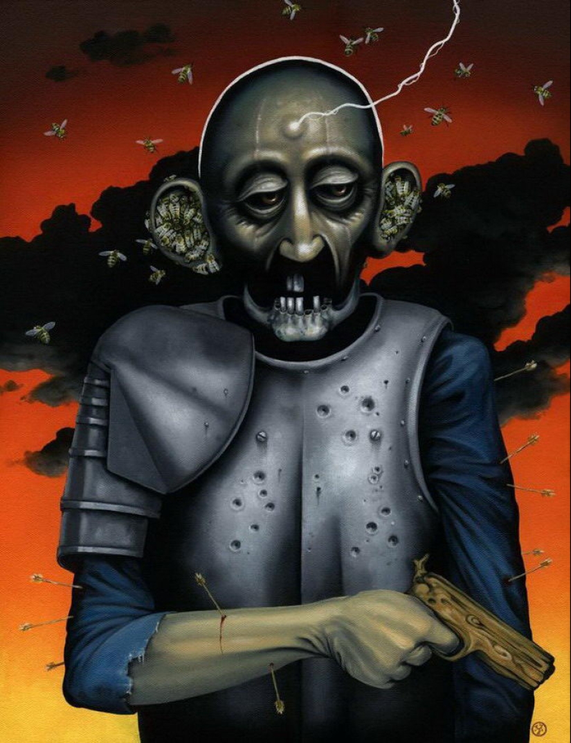 Historias oscuras en las pinturas de Jeff Christensen Historias oscuras en las pinturas de Jeff Christensen