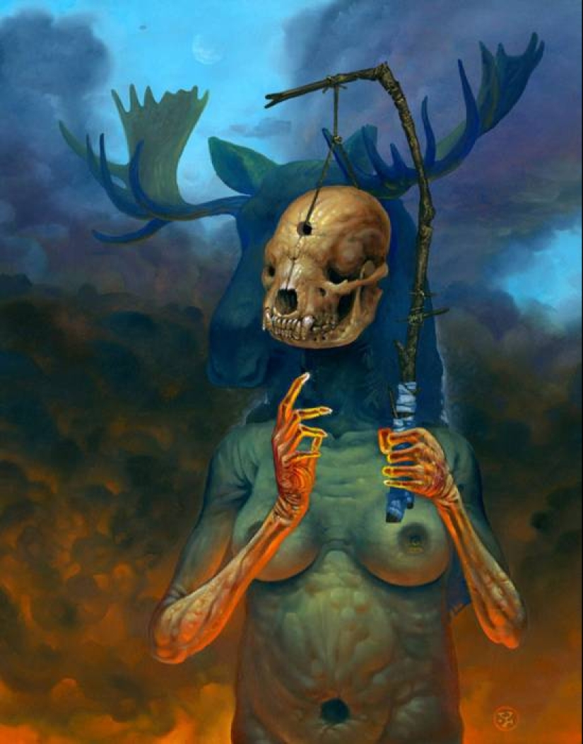 Historias oscuras en las pinturas de Jeff Christensen Historias oscuras en las pinturas de Jeff Christensen
