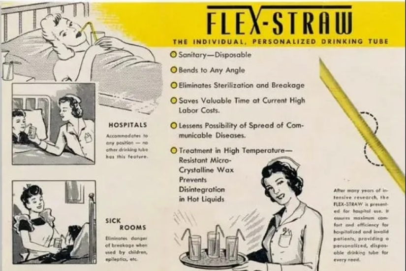 How drinking straws were invented