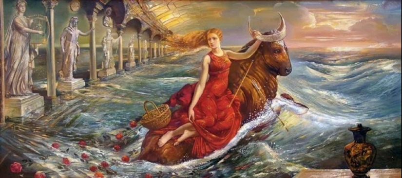 How King Minos insulted the gods, and they forced his wife to give birth to a Minotaur bull How King Minos insulted the gods, and they forced his wife to give birth to a Minotaur bull