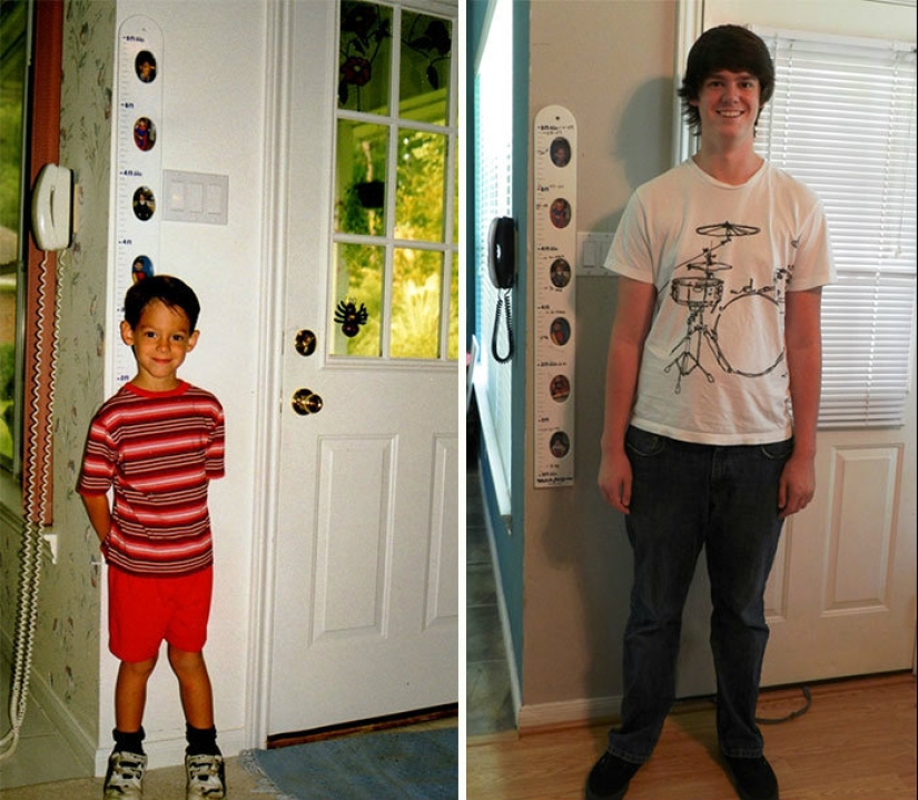 How many years, how many winters: children on the first and last day of school How many years, how many winters: children on the first and last day of school