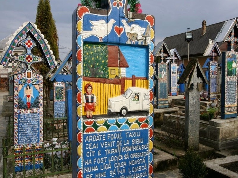 Humor negro en el cementerio rumano