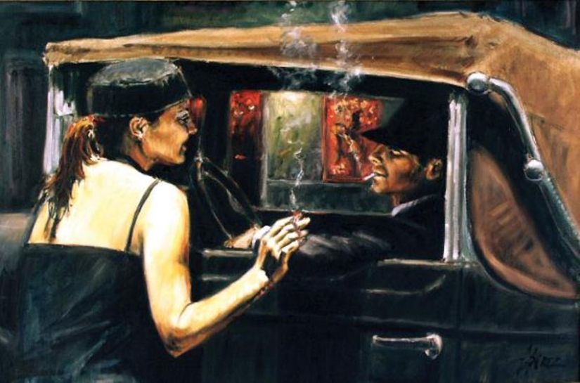 Hurricane of emotions: atmospheric works by the Argentine artist Fabian Perez