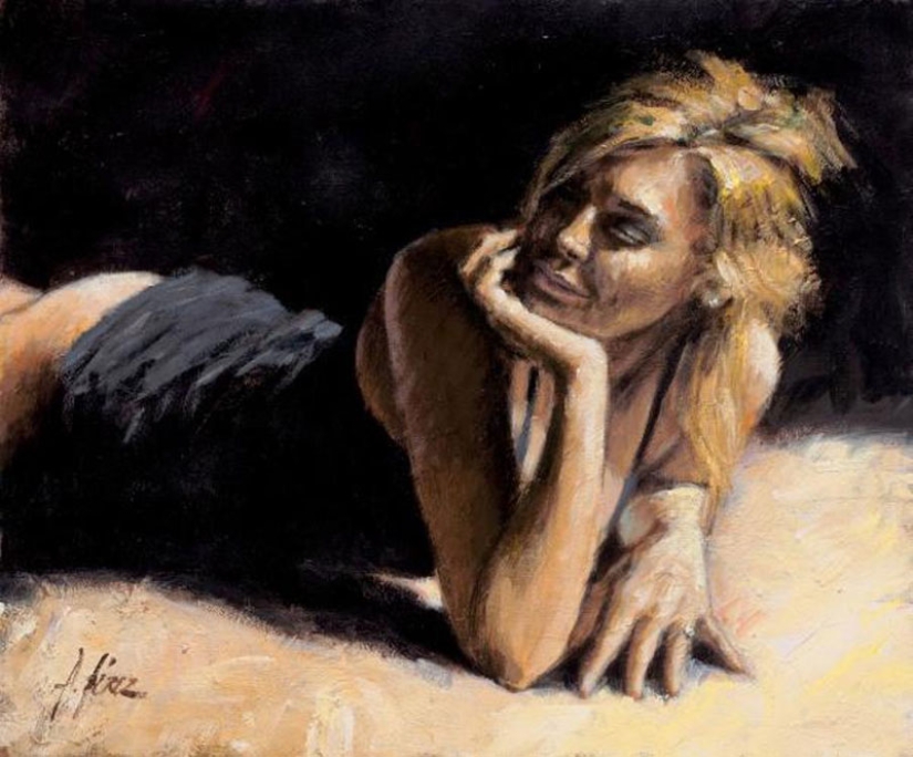 Hurricane of emotions: atmospheric works by the Argentine artist Fabian Perez
