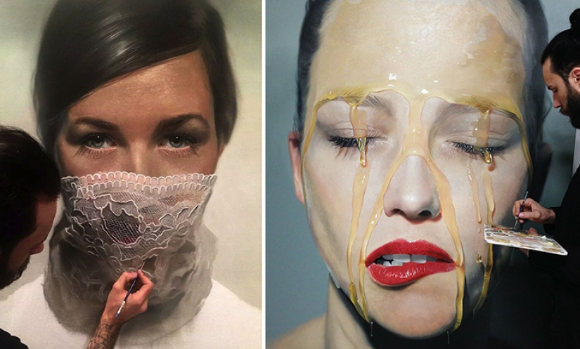 Hyperrealism in the paintings of Mike Dasras Hyperrealism in the paintings of Mike Dasras