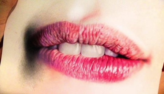 Hyperrealistic drawings by Morgan Davidson in colored pencils