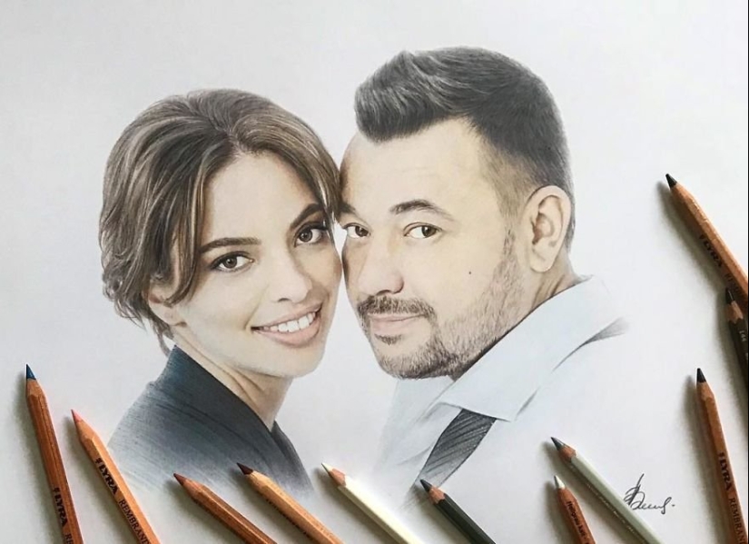 Hyperrealistic drawings with colored pencils from Lena Litvina Hyperrealistic drawings with colored pencils from Lena Litvina