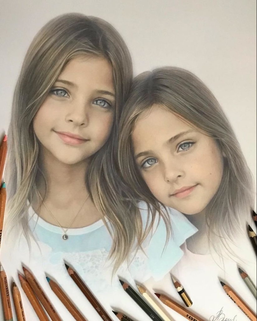 Hyperrealistic drawings with colored pencils from Lena Litvina Hyperrealistic drawings with colored pencils from Lena Litvina