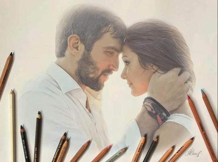 Hyperrealistic drawings with colored pencils from Lena Litvina Hyperrealistic drawings with colored pencils from Lena Litvina