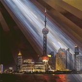 Hypnotic GIF images of Asian megacities