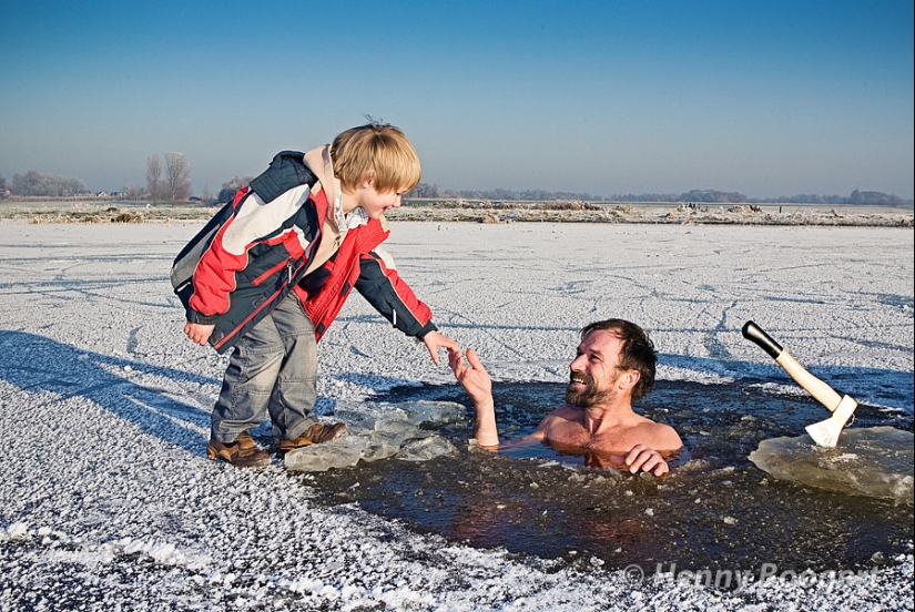 "Ice Man" Wim Hof, conquering the mountains in only shorts
