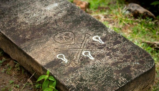 I'll be damned! This is the only surviving pirate graveyard I'll be damned! This is the only surviving pirate graveyard