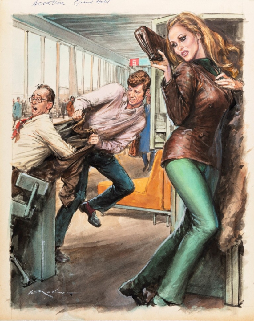 Illustrations by the master of stress and disaster Walter Molino