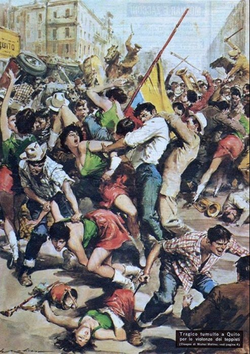 Illustrations by the master of stress and disaster Walter Molino