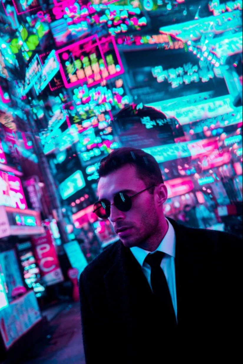 Images of Tokyo and Seoul through fractal filters