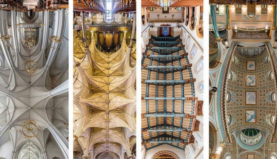 Impresionantes imágenes de templos desde la entrada al altar en una sola foto