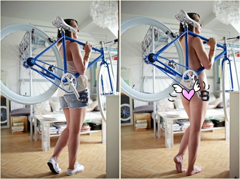 In clothes and without: a photographer from Germany undresses models in their usual environment In clothes and without: a photographer from Germany undresses models in their usual environment