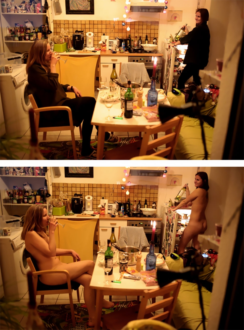 In clothes and without: a photographer from Germany undresses models in their usual environment In clothes and without: a photographer from Germany undresses models in their usual environment