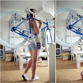 In clothes and without: a photographer from Germany undresses models in their usual environment