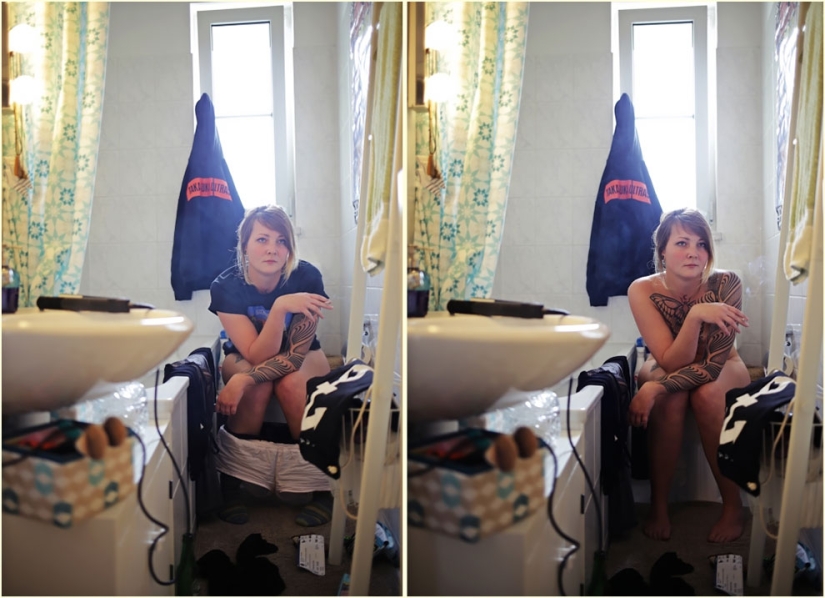 In clothes and without: a photographer from Germany undresses models in their usual environment In clothes and without: a photographer from Germany undresses models in their usual environment