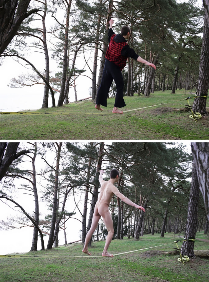 In clothes and without: a photographer from Germany undresses models in their usual environment In clothes and without: a photographer from Germany undresses models in their usual environment