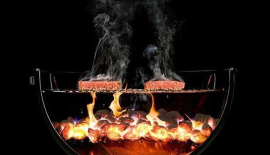 In half: the usual things, cut into pieces