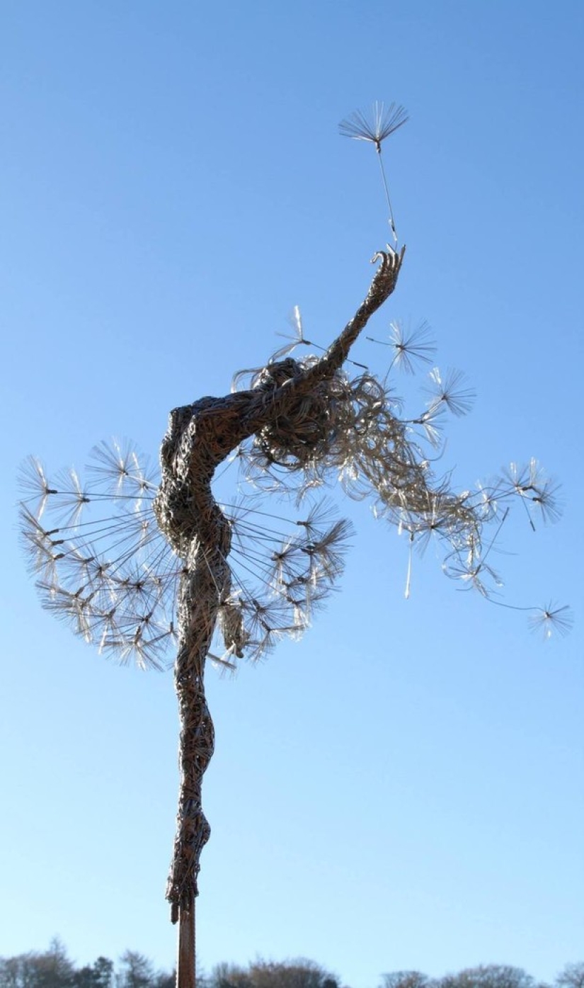 Increíbles esculturas de alambre de acero. Increíbles esculturas de alambre de acero.