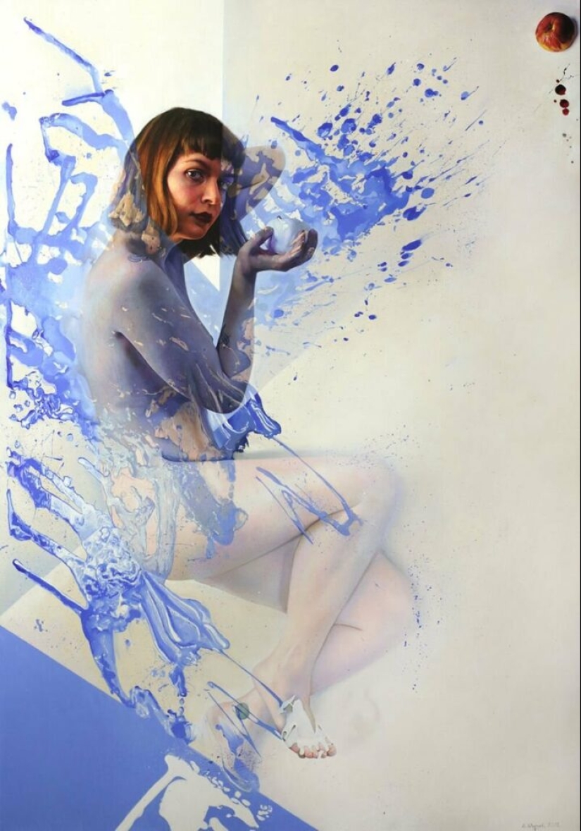 Incredible photorealism of erotic paintings by Anna Vypykh