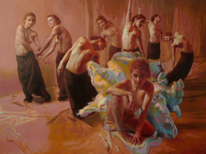 Incredible photorealism of erotic paintings by Anna Vypykh