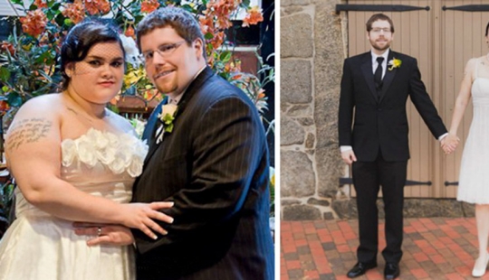 Inspiring photos of couples before and after losing weight together