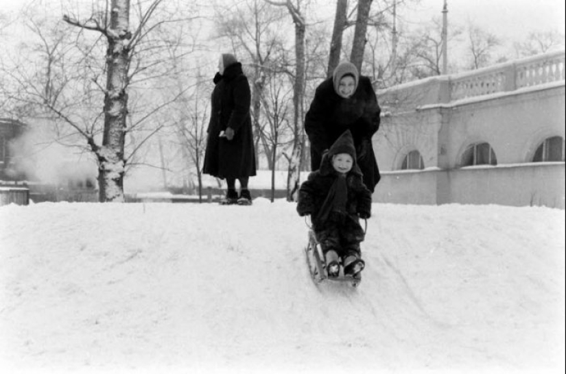 Invierno trineo en la URSS