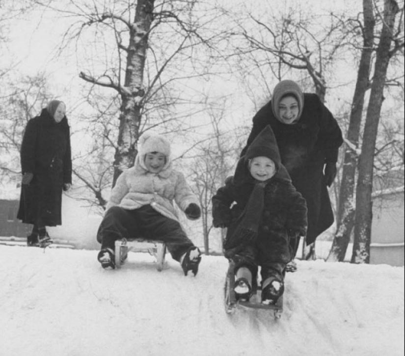 Invierno trineo en la URSS