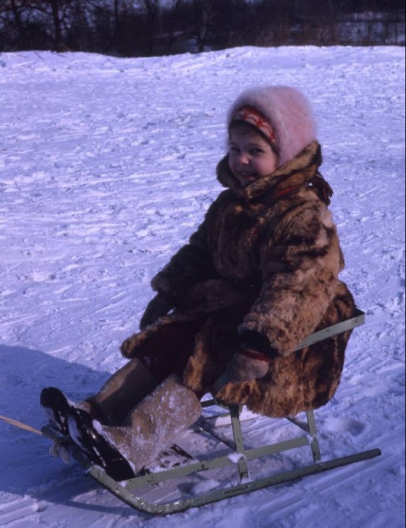 Invierno trineo en la URSS