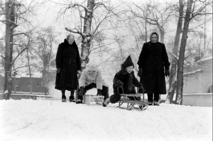 Invierno trineo en la URSS