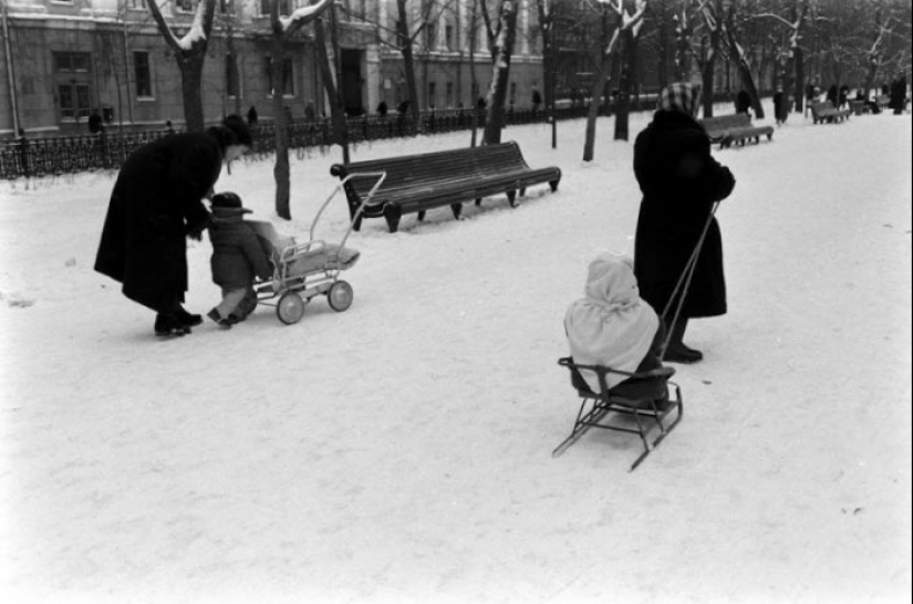 Invierno trineo en la URSS