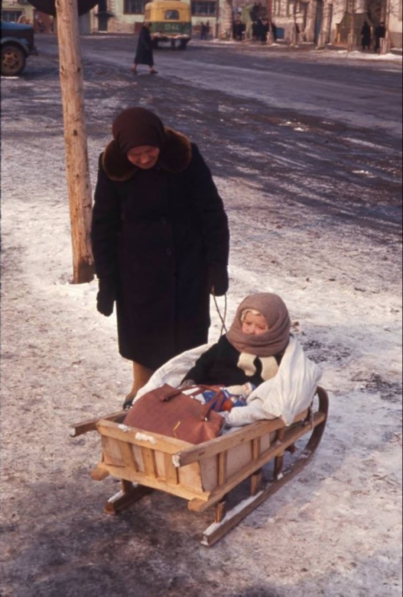 Invierno trineo en la URSS