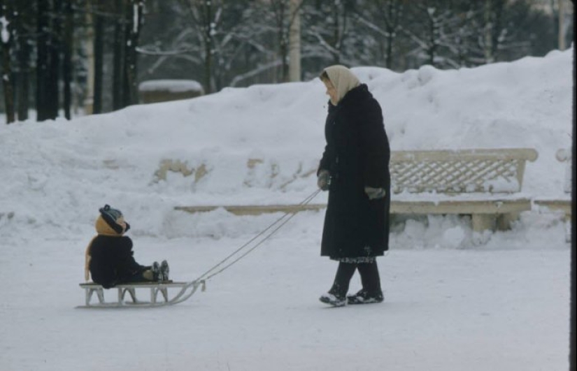 Invierno trineo en la URSS