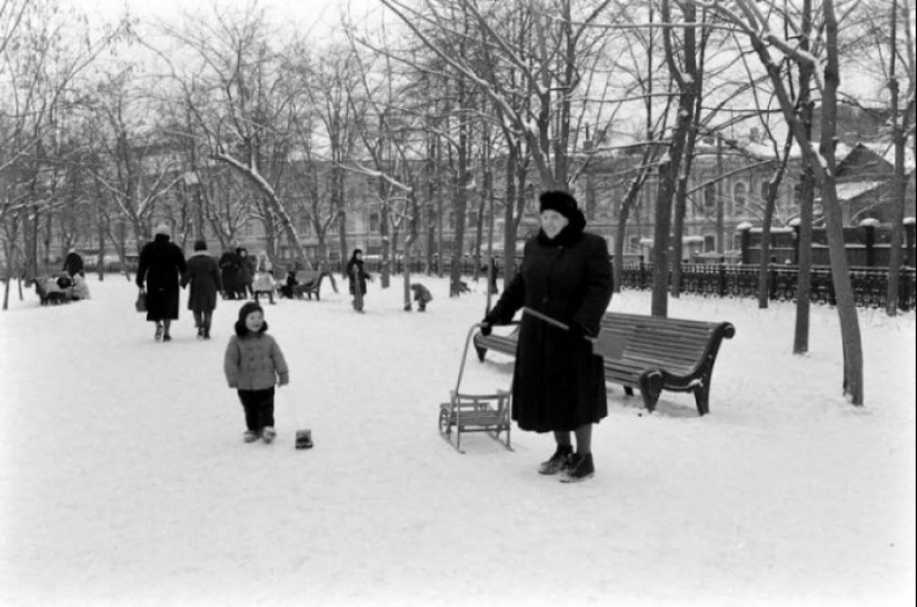 Invierno trineo en la URSS