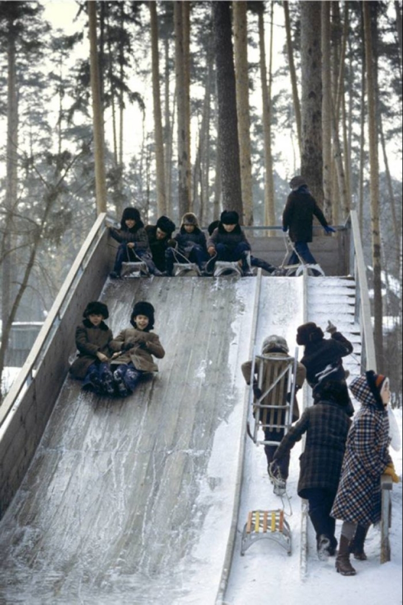 Invierno trineo en la URSS