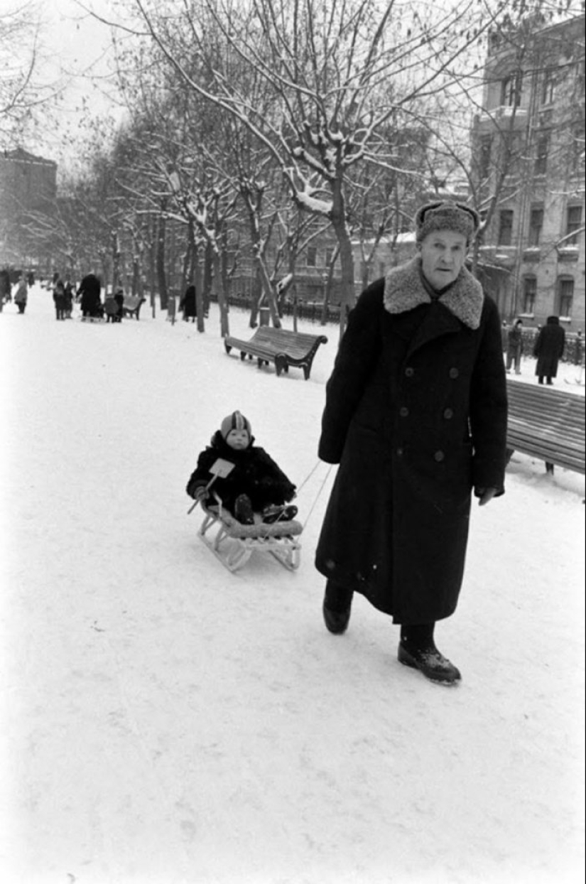 Invierno trineo en la URSS