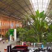 Jardín Botánico en la Estación de Tren de Atocha en Madrid