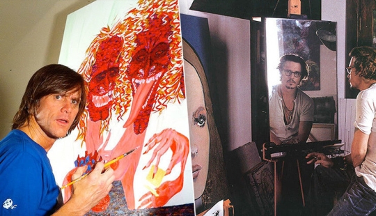 Johnny Depp, Jim Carrey, el Príncipe Carlos y el resto de estrellas de ese increíble artista